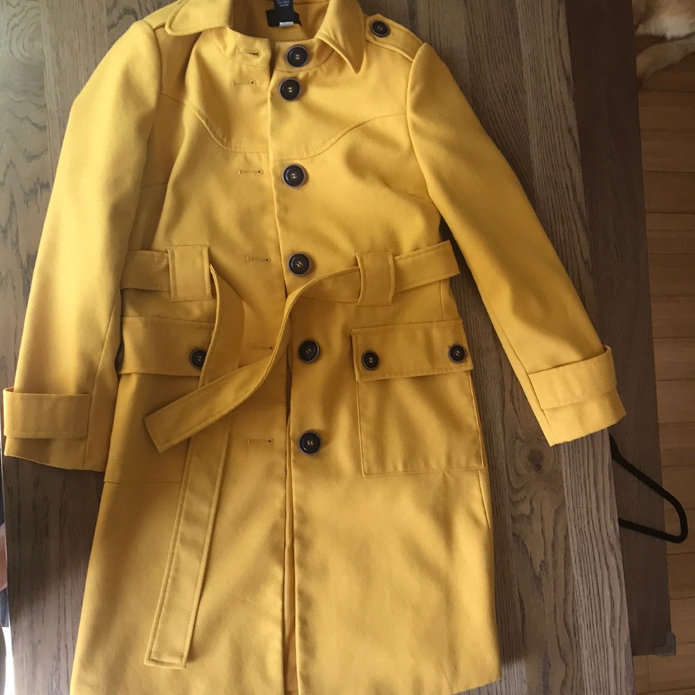 Yellow/ Gold Trench Coat